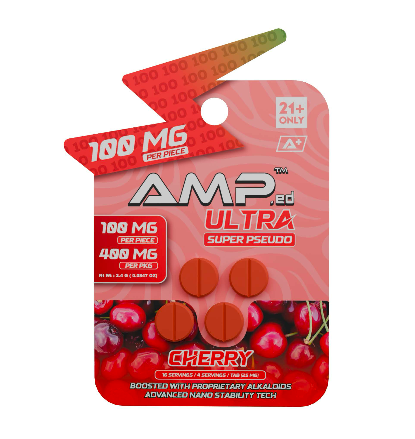 AMP Super Pseudo - 100 MG Tabs | Cherry